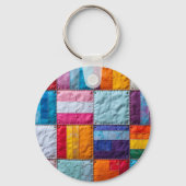 Gemeenschap Quilt van Eenheid en Diversiteit Sleutelhanger (Achterkant)