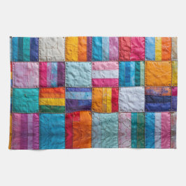 Gemeenschap Quilt van Eenheid en Diversiteit Theedoek