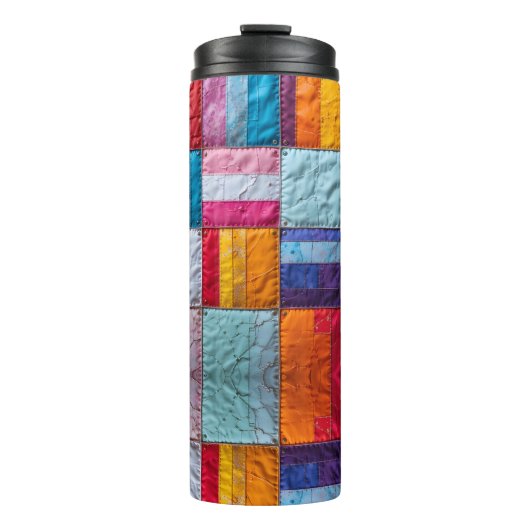 Gemeenschap Quilt van Eenheid en Diversiteit Thermosbeker (Voorkant)