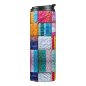 Gemeenschap Quilt van Eenheid en Diversiteit Thermosbeker (Gedraaid links)