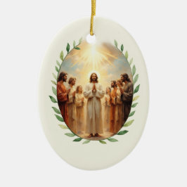 Gemeenschap van Heiligen Gods Vrede en Zegeningen Keramisch Ornament
