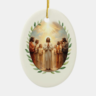 Gemeenschap van Heiligen Gods Vrede en Zegeningen Keramisch Ornament
