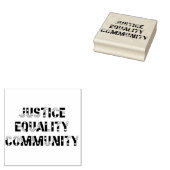 Gemeenschap voor rechtsgelijkheid rubberstempel (Gestempeld)