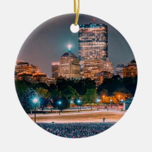 Gemeenschappelijk Boston Keramisch Ornament (Voorkant)