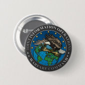 gemeenschappelijk centrum voor informatie-operatie ronde button 5,7 cm (Voorkant /achterkant)