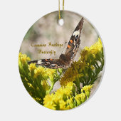 Gemeenschappelijke Buckey Butterfly Foto Ornament (Links)