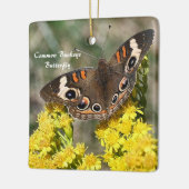 Gemeenschappelijke Buckey Butterfly Foto Ornament (Links)