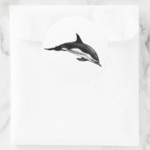 GEMEENSCHAPPELIJKE DOLFIN RONDE STICKER (Tas)