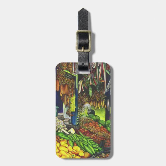 Gemeenschappelijke draden van menselijke interacti bagagelabel (Voorkant verticaal)