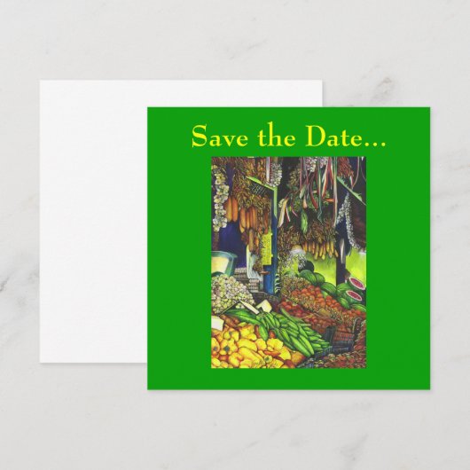 Gemeenschappelijke draden van menselijke interacti save the date (Voorkant / Achterkant)