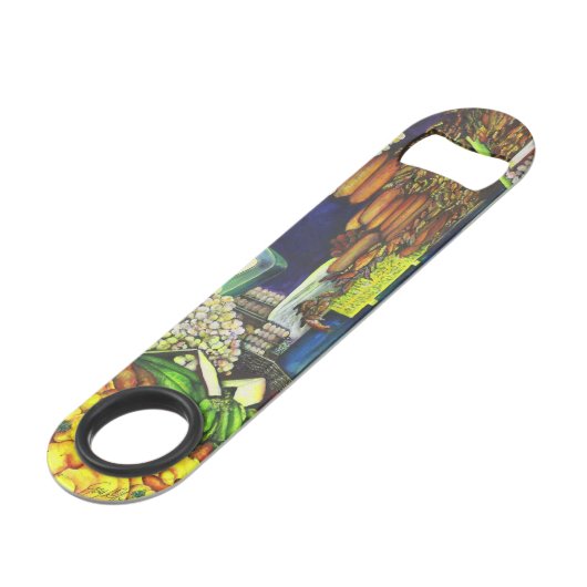 Gemeenschappelijke draden van menselijke interacti speed flessenopener (Voorkant Gekanteld)