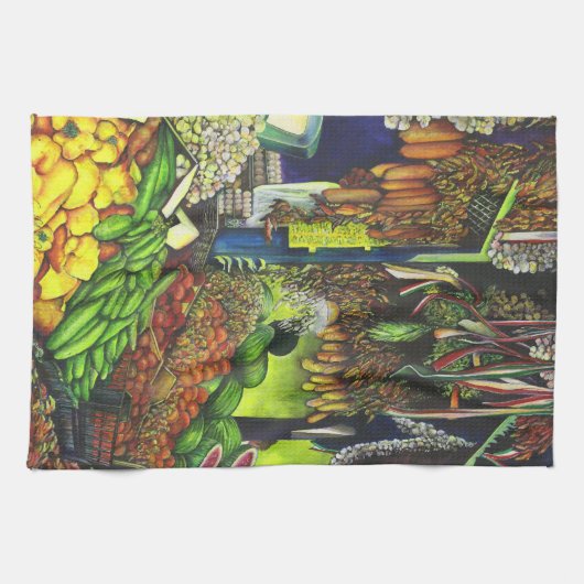 Gemeenschappelijke draden van menselijke interacti theedoek (Horizontaal)