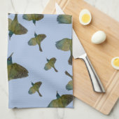 Gemeenschappelijke Grackle Groen Blauw Vogelkudde Theedoek (Quarter Fold)