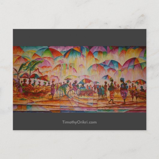 Gemeenschappelijke markt - Briefkaart (Voorkant)