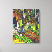 Gemeenschappelijke Threads van menselijke interact Canvas Afdruk (Voorkant)