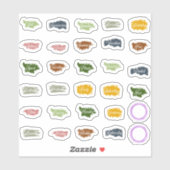 Gemeenschappelijke woorden voor alledaagse planner sticker (Vel)