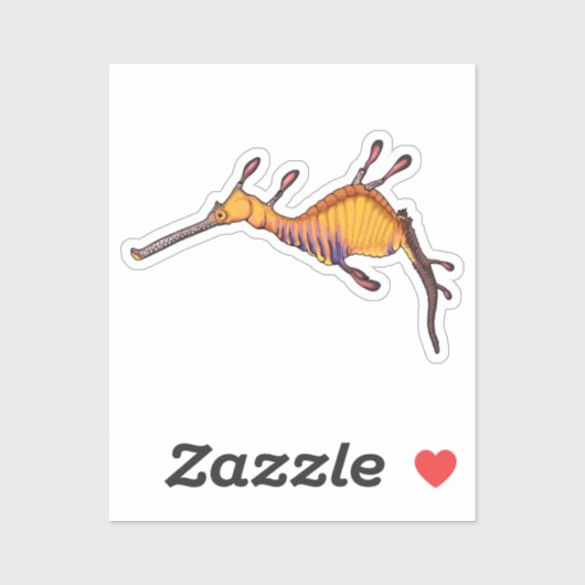 Gemeenschappelijke zee dragon vector illustratie sticker (Vel)