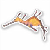 Gemeenschappelijke zee dragon vector illustratie sticker (Voorkant)