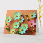 Gemeenschappelijke Zinnia Bloemen Kaart (Gele Bloem)