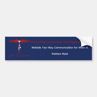Gemeenschappen verbinden, één signaal tegelijk bumpersticker