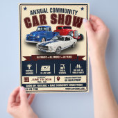 Gemeenschapsautotoonstelling Flyer (Hand)