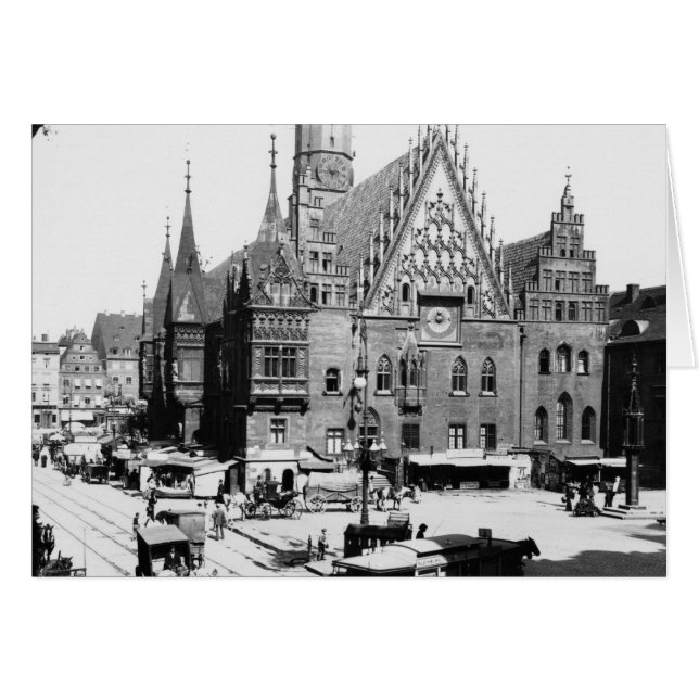 Gemeente Breslau Polen, c.1910 (Voorkant Horizontaal)