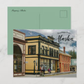Gemeente en gemeente Skagway Alaska Briefkaart (Voorkant / Achterkant)