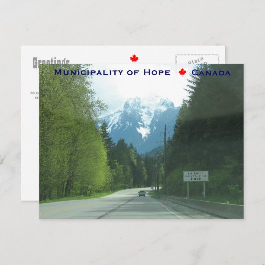 Gemeente Hope Canada Briefkaart (Voorkant / Achterkant)