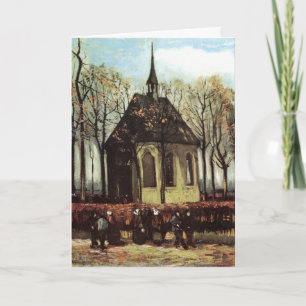 Gemeente in de kerk, Nuenen door Vincent van Gogh Kaart