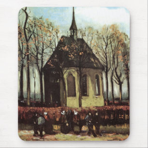 Gemeente in de kerk, Nuenen door Vincent van Gogh Muismat