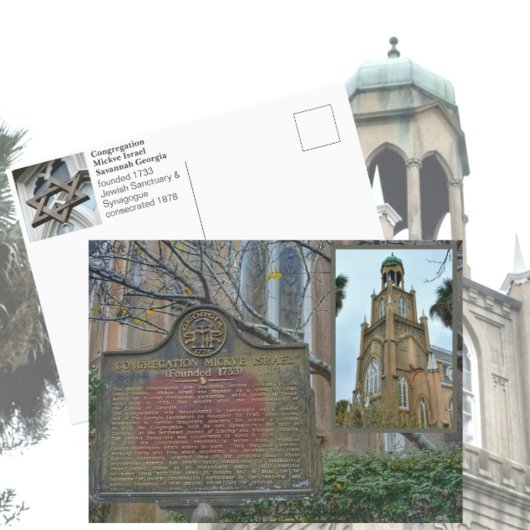 Gemeente Mickve Israel Synagoge Savannah GA Briefkaart