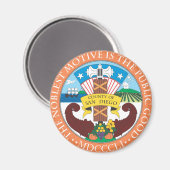 Gemeente San Diego-zeehond Magneet (Voorkant / Achterkant)