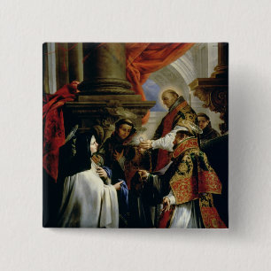 gemeente St. Teresa van Avila c.1670 Vierkante Button 5,1 Cm