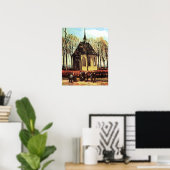 Gemeente verlaat hervormde kerk poster (Thuiskantoor)