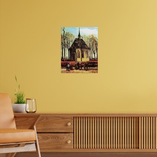Gemeente verlaat hervormde kerk poster (Woonkamer 2)