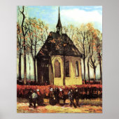 Gemeente verlaat hervormde kerk poster (Voorkant)