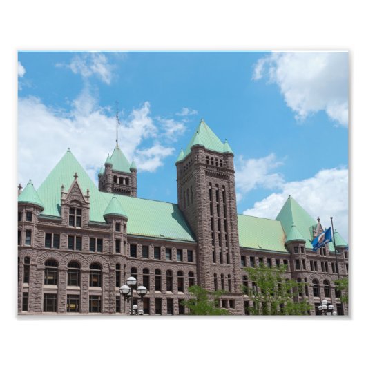 gemeentehuis van Minneapolis Foto Afdruk (Voorkant)