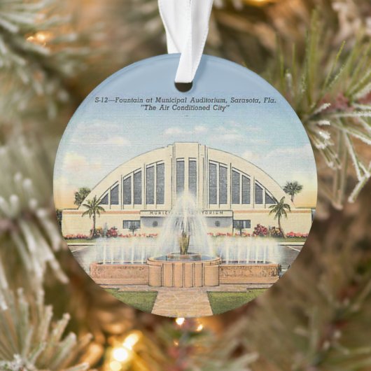 Gemeentelijk Auditorium Sarasota, FL Ornament (Boom)