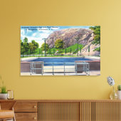 Gemeentelijk Uitzicht van Rock Rimmon Canvas Afdruk (Insitu (Woonkamer))