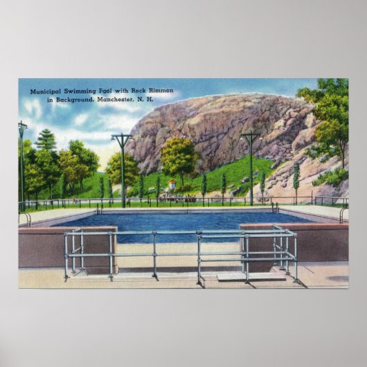 Gemeentelijk Uitzicht van Rock Rimmon Poster (Voorkant)