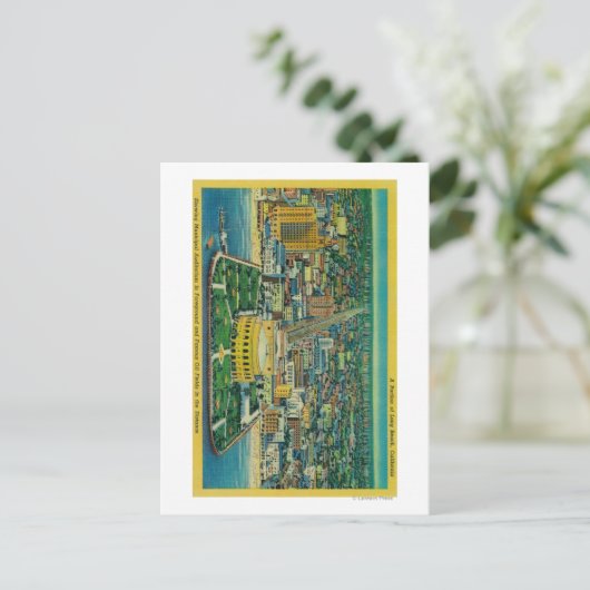 Gemeentelijke Auditorium op strand Briefkaart (Staand voorkant)