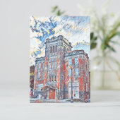 Gemeentelijke bouw van Colfax Bedankkaart (Staand voorkant)