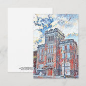 Gemeentelijke bouw van Colfax Bedankkaart (Voorkant / Achterkant)