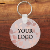 Gemeentelijke, eenvoudige, zwarte roze zakelijke L Sleutelhanger (Voorkant)