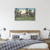 Gemeentelijke Golfcursus in Griffith Park Canvas Afdruk (Insitu (Slaapkamer))