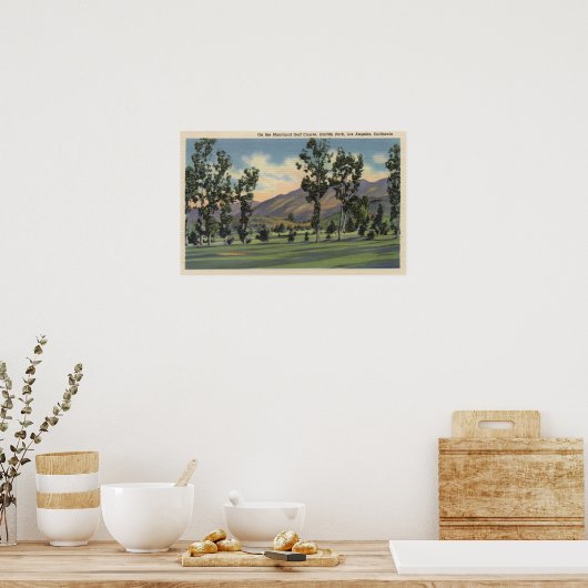 Gemeentelijke Golfcursus in Griffith Park Poster (Keuken)