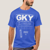 Gemeentelijke luchthaven Arlington GKY T-shirt (Voorkant)