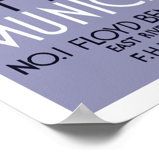 Gemeentelijke luchthavens in New York Poster (Hoek)