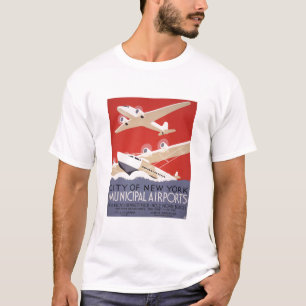Gemeentelijke luchthavens van de stad New York - W T-shirt