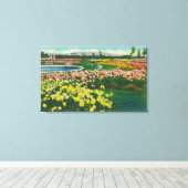 Gemeentelijke Roos tuin in Santa Clara County Canvas Afdruk (Insitu (Houten vloer))